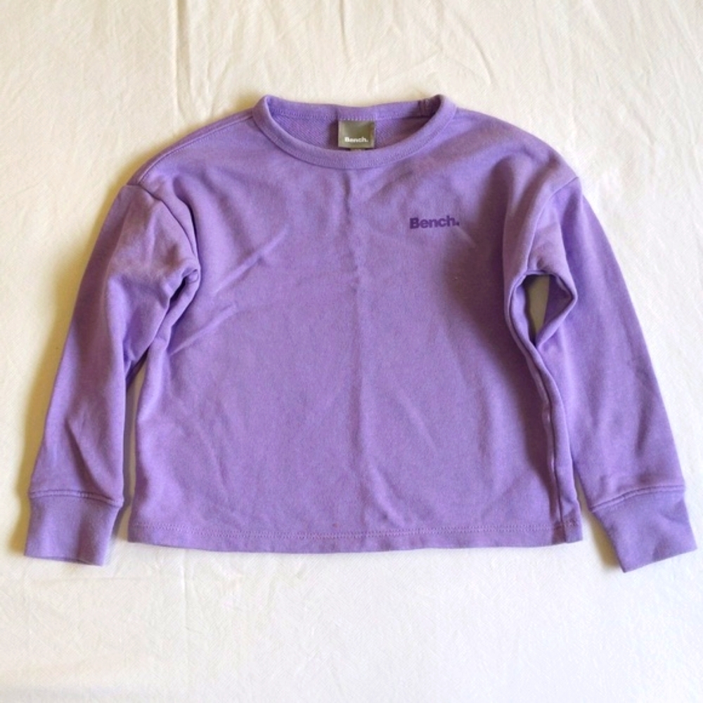 bench boxy fit purple crewneck sweatshirt size XS girls
